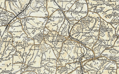 Old map of High Cross in 1898