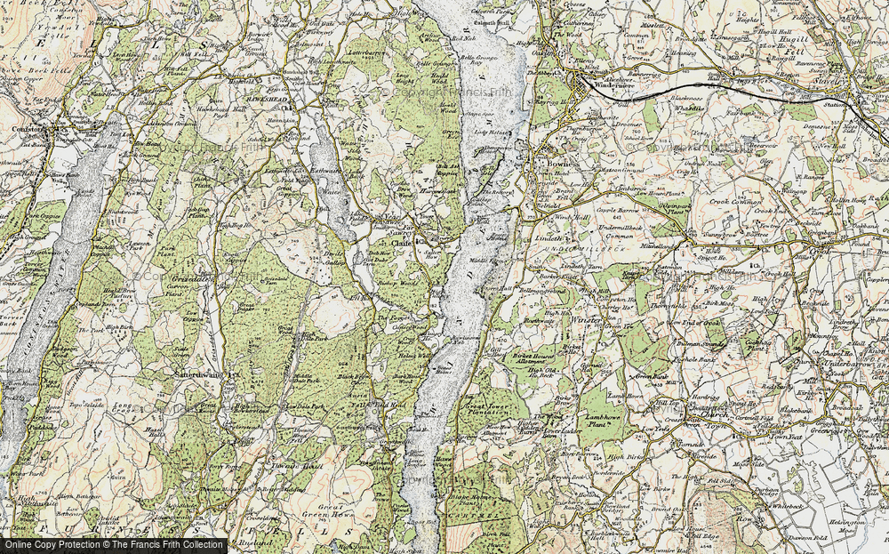 Old Map of Historic Map covering Ling Holme in 1903-1904