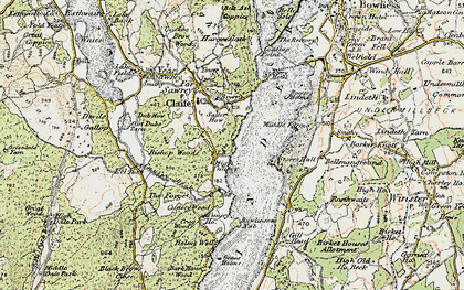 Old map of High Cunsey in 1903-1904