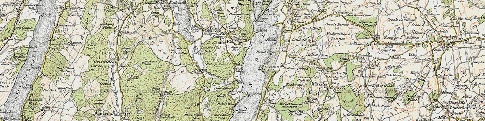 Old map of Ling Holme in 1903-1904