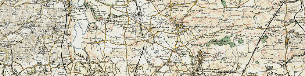 Old map of High Dubmire in 1901-1904