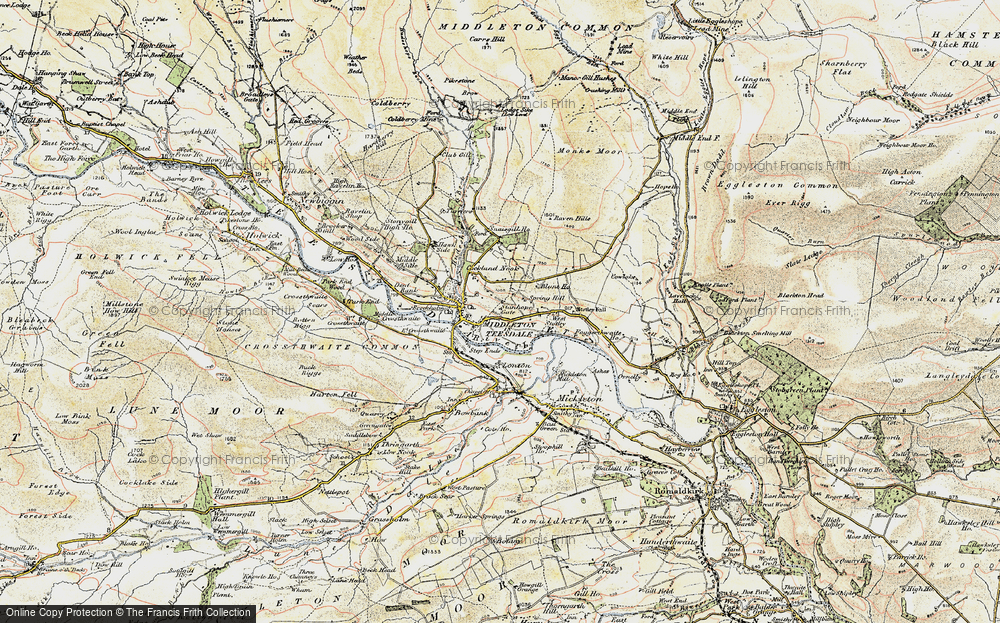 Old Map of Historic Map covering West Stotley in 1903-1904