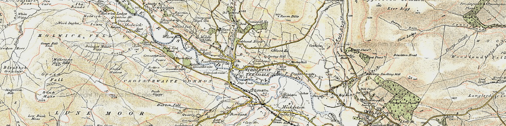 Old map of West Stotley in 1903-1904
