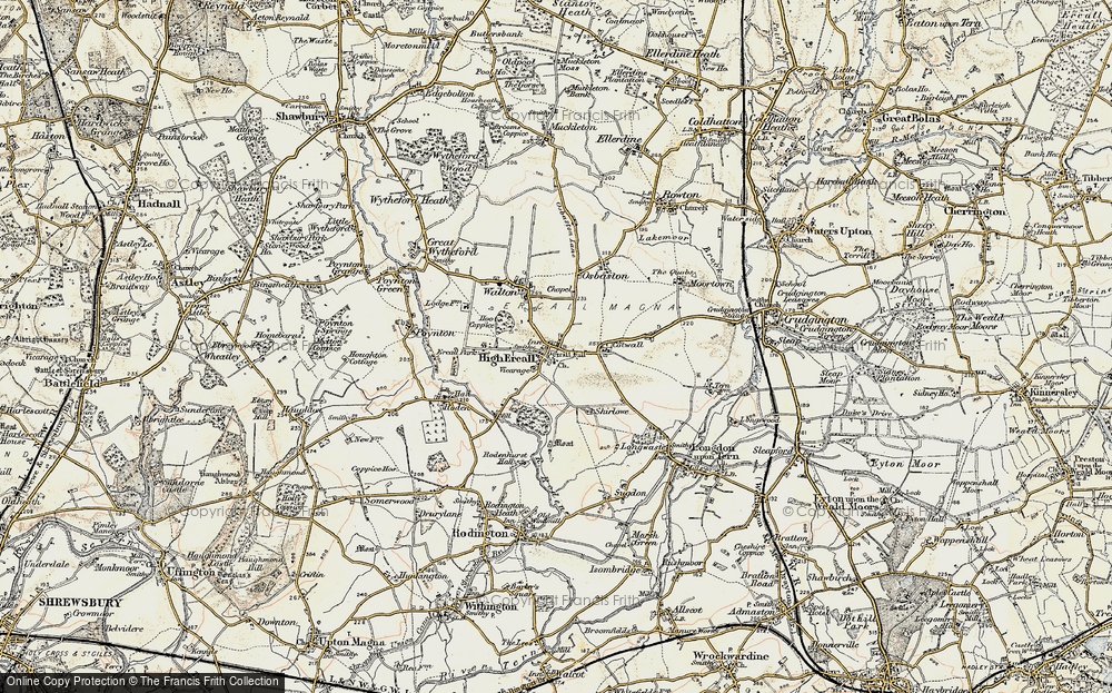 Old Map of High Ercall, 1902 in 1902