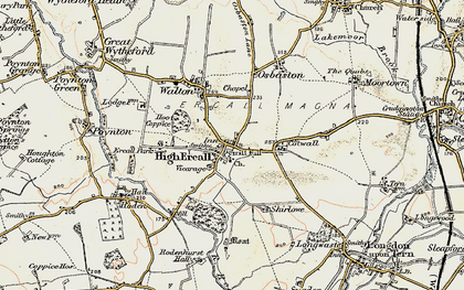 Old map of High Ercall in 1902