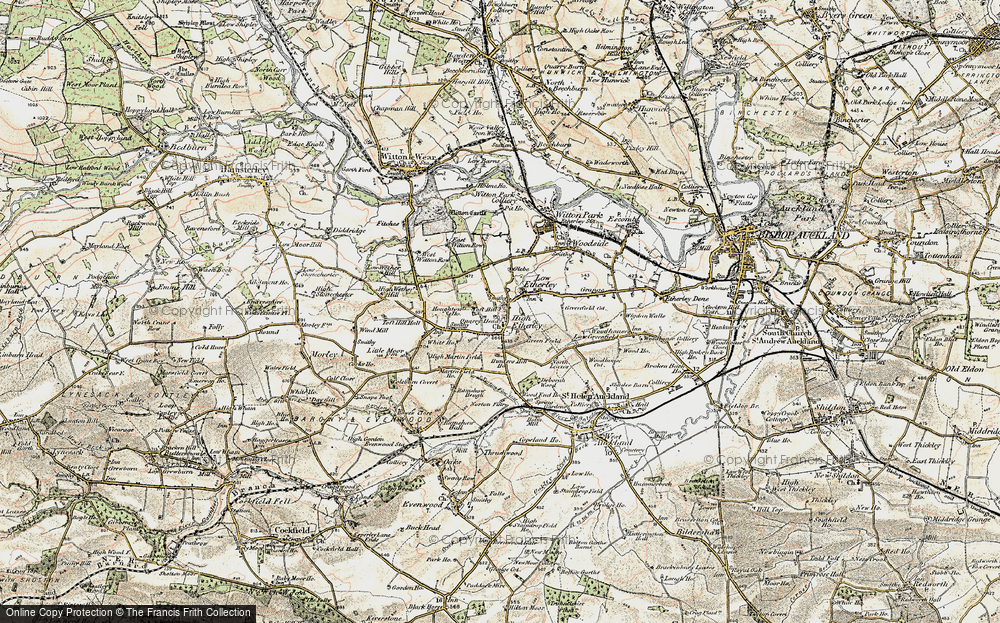 Old Map of High Etherley, 1903-1904 in 1903-1904