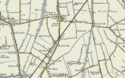Old map of High Ferry in 1901-1902