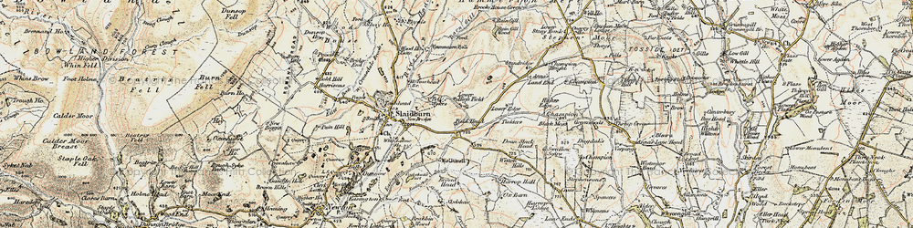 Old map of Wilton Hills in 1903-1904