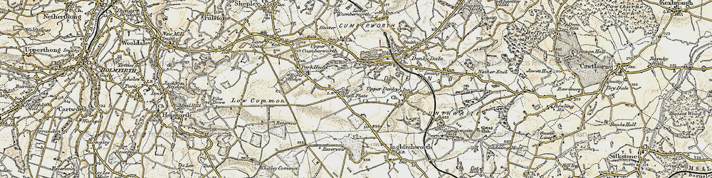 Old map of High Flatts in 1903