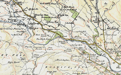 Old map of Wool Ingles in 1904