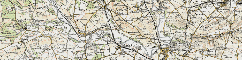 Old map of High Grange in 1903-1904