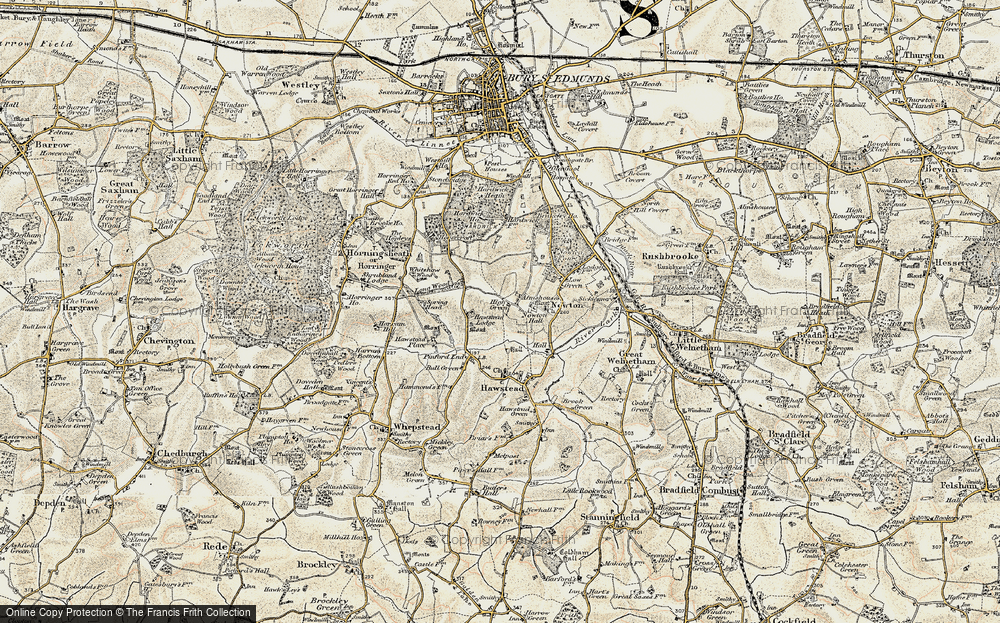Old Map of High Green, 1899-1901 in 1899-1901