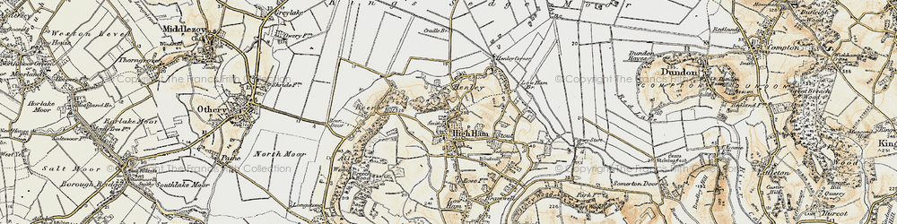Old map of High Ham in 1898-1900