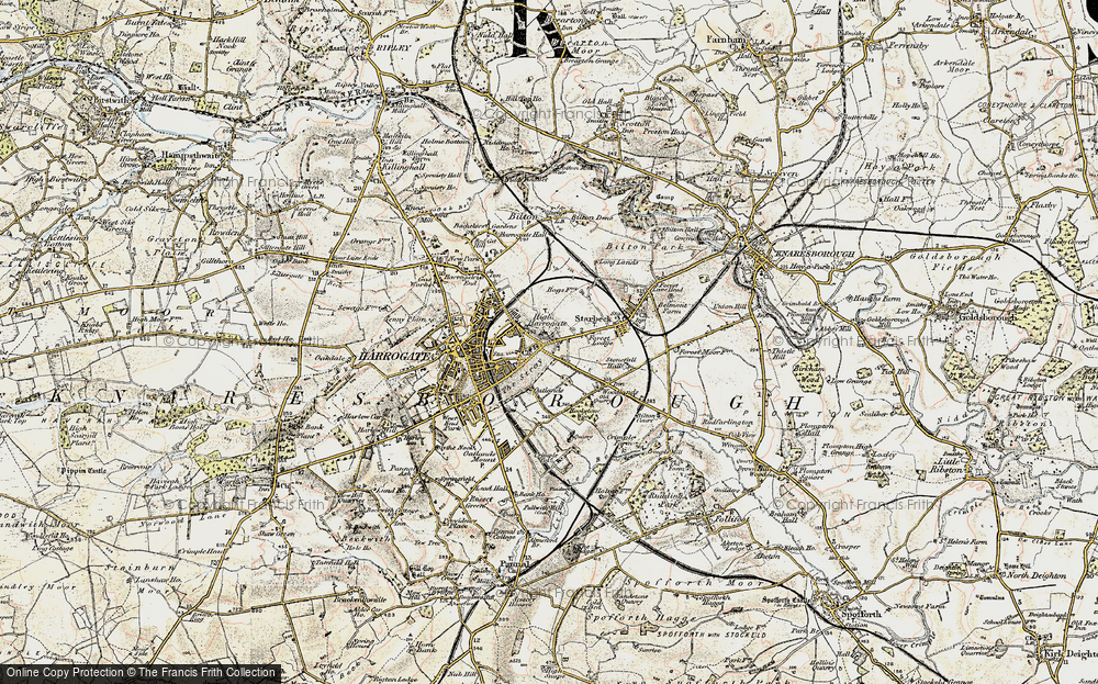 Old Map of High Harrogate, 1903-1904 in 1903-1904