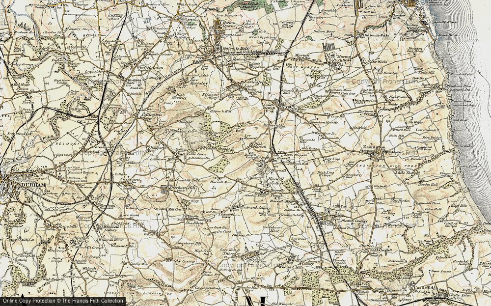 Old Map of High Haswell, 1901-1904 in 1901-1904