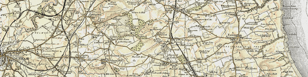 Old map of High Haswell in 1901-1904