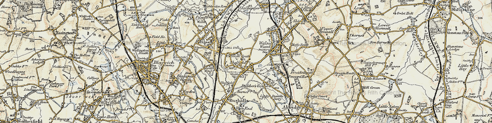 Old map of High Heath in 1902