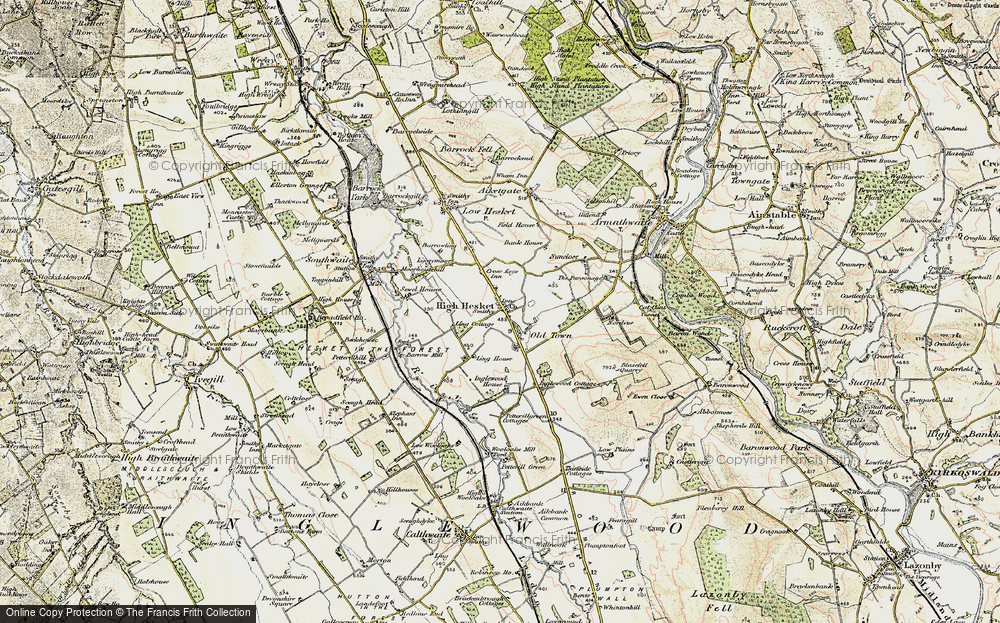 Old Map of High Hesket, 1901-1904 in 1901-1904
