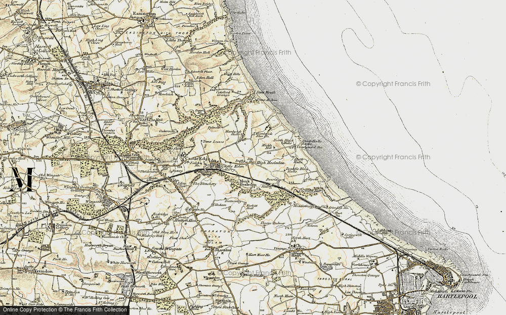 Old Map of High Hesleden, 1901-1904 in 1901-1904