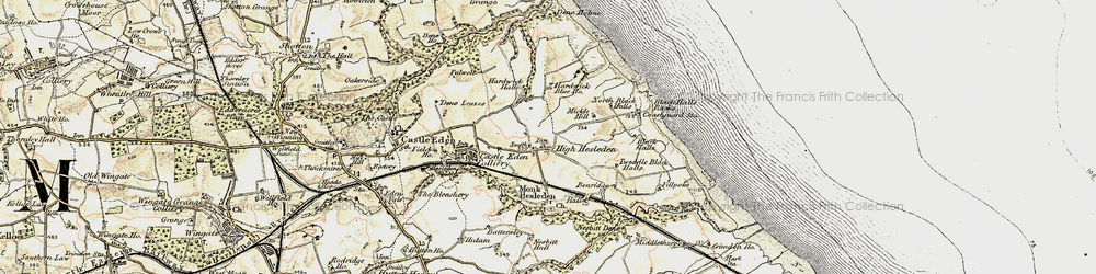 Old map of High Hesleden in 1901-1904