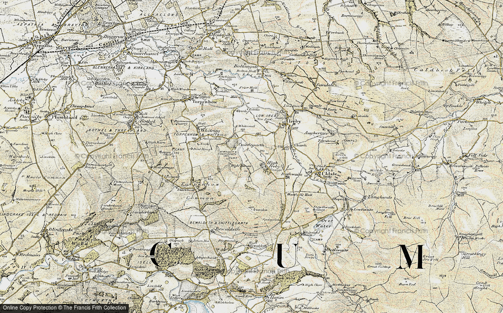 Old Map of High Ireby, 1901-1904 in 1901-1904