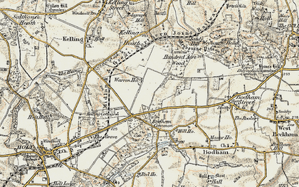Old map of High Kelling in 1902