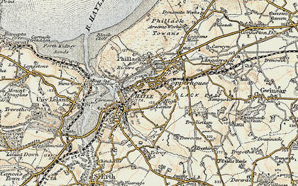 Old map of High Lanes in 1900