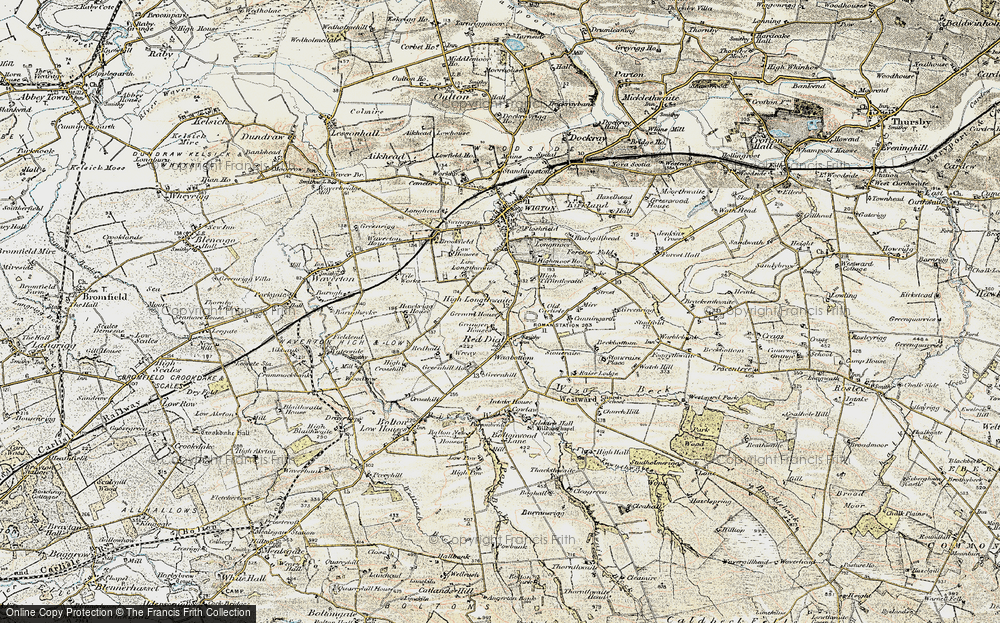 Old Map of High Longthwaite, 1901-1904 in 1901-1904