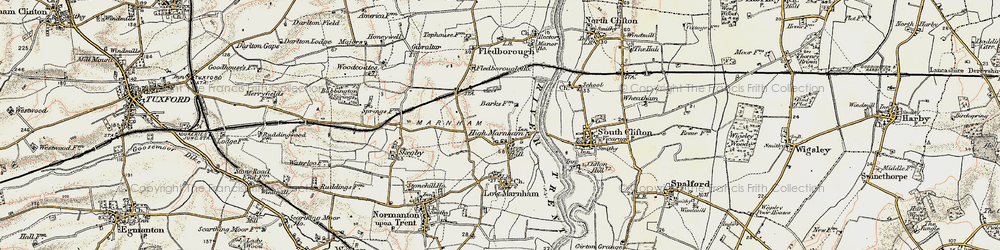 Old map of High Marnham in 1902-1903