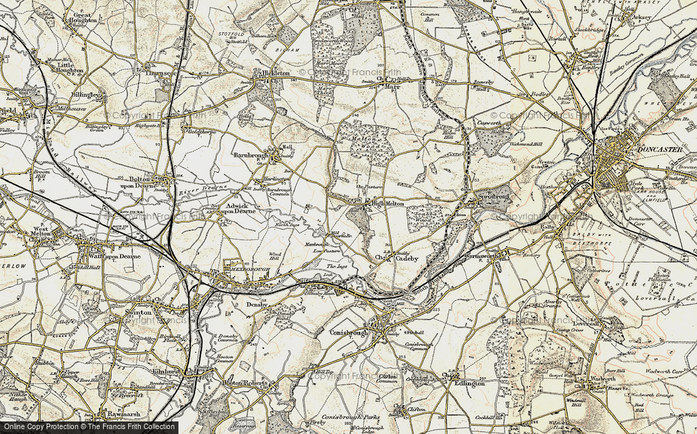 Old Map of High Melton, 1903 in 1903