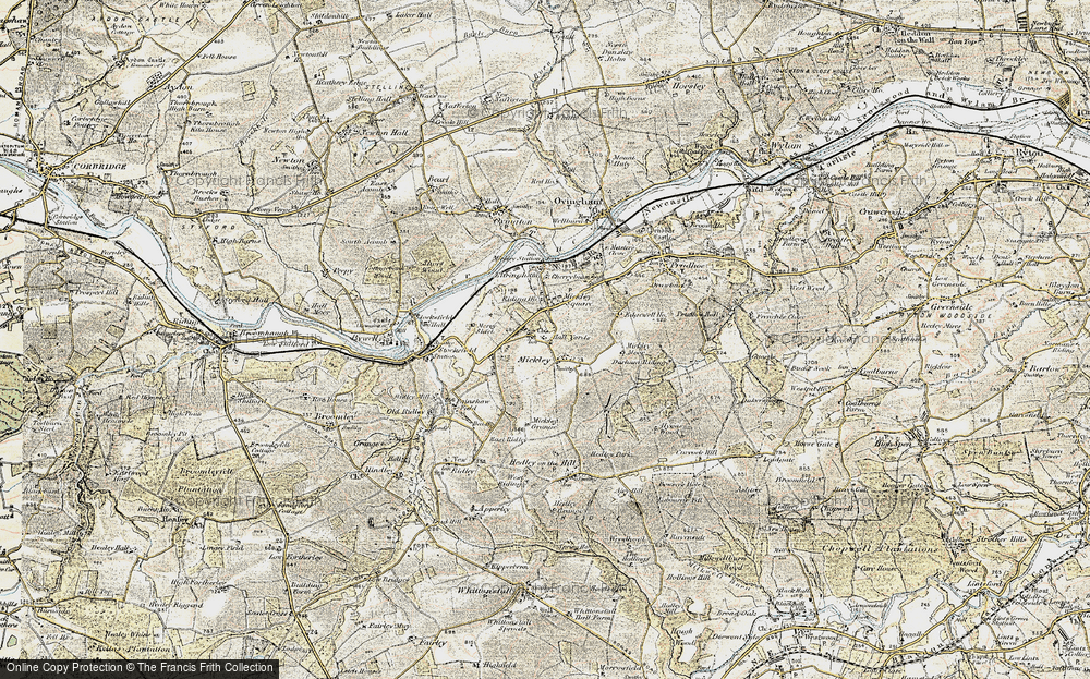 Old Map of High Mickley, 1901-1904 in 1901-1904