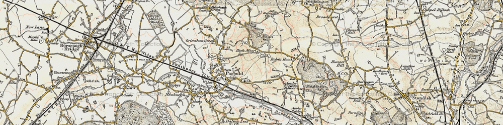 Old map of High Moor in 1903