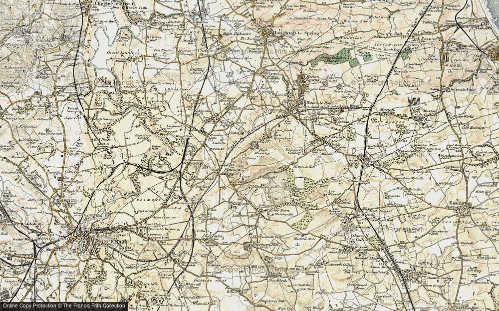 Old Map of High Moorsley, 1901-1904 in 1901-1904