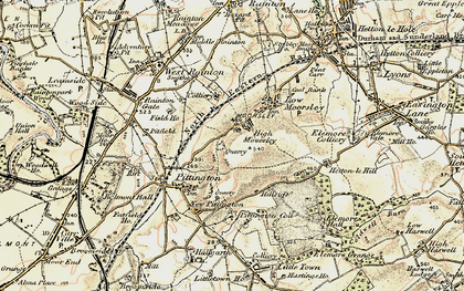 Old map of High Moorsley in 1901-1904
