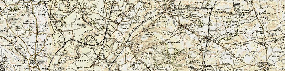 Old map of High Moorsley in 1901-1904