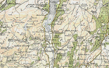 Old map of Bethecar Moor in 1903-1904