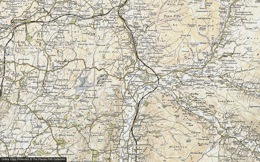 Old Map of Historic Map covering Lily Mere Ho in 1903-1904