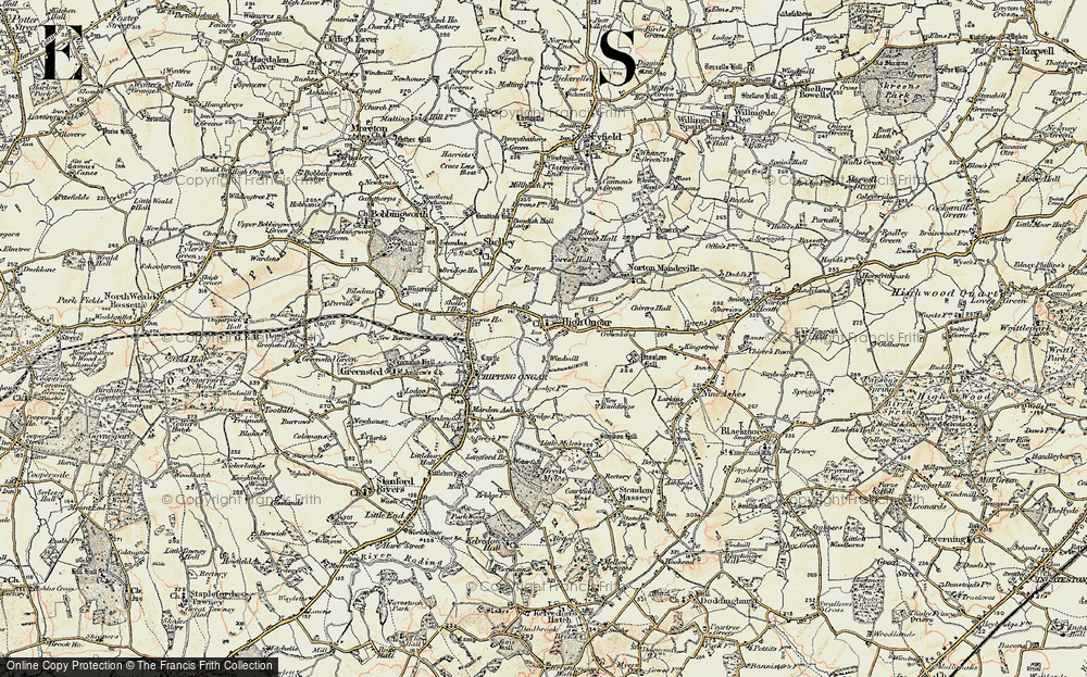 Old Map of High Ongar, 1898 in 1898