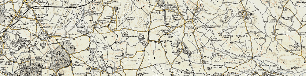 Old map of High Onn in 1902