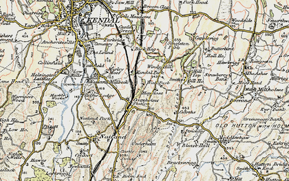 Old map of Birk Hagg in 1903-1904