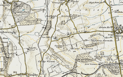 Old map of High Risby in 1903-1908
