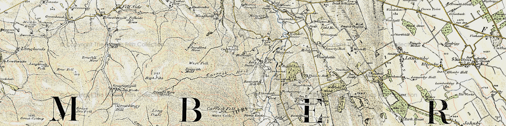 Old map of Bannest Hill in 1901-1904
