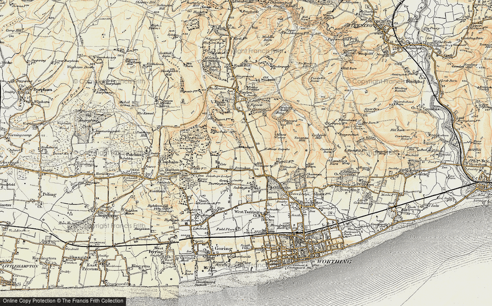 Old Map of High Salvington, 1898 in 1898