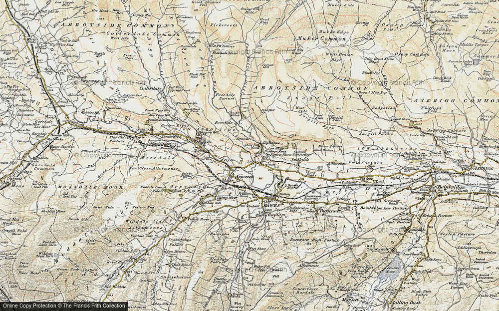 Old Map of High Shaw, 1903-1904 in 1903-1904