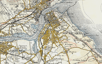 Old map of High Shields in 1901-1903
