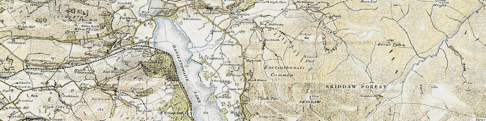 Old map of Bassenthwaite Common in 1901-1904