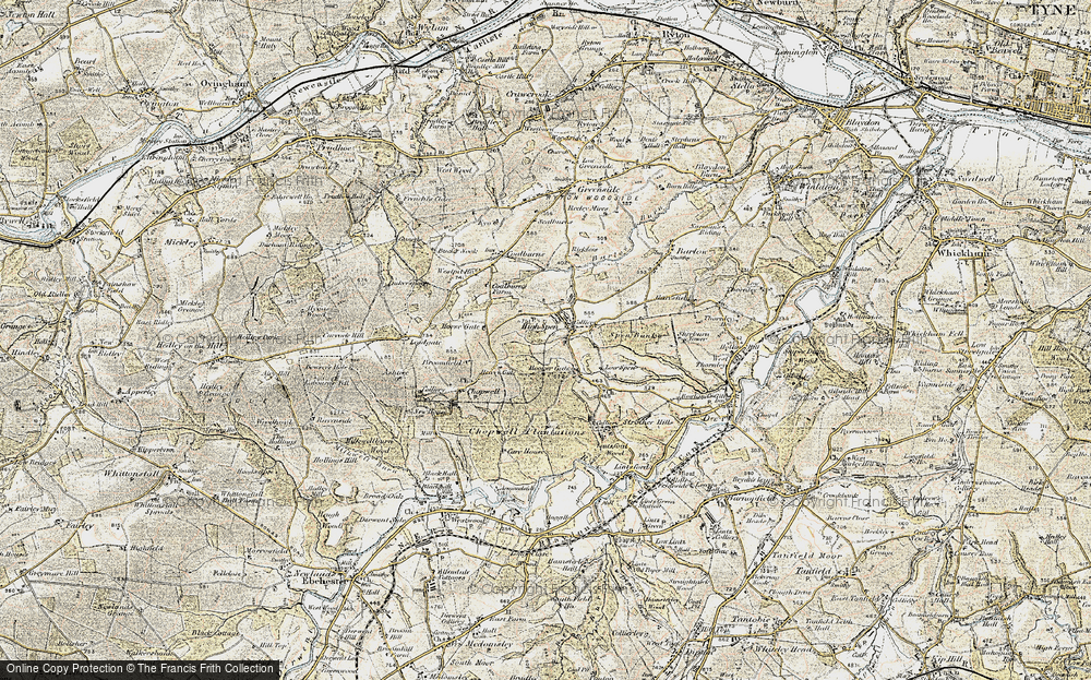 Old Map of High Spen, 1901-1904 in 1901-1904