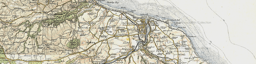 Old map of High Stakesby in 1903-1904