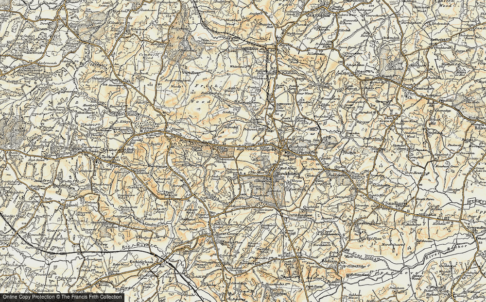 Old Map of High Street, 1898 in 1898