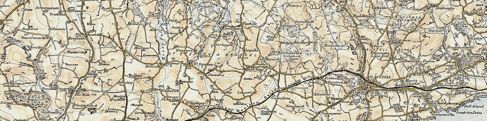 Old map of High Street in 1900